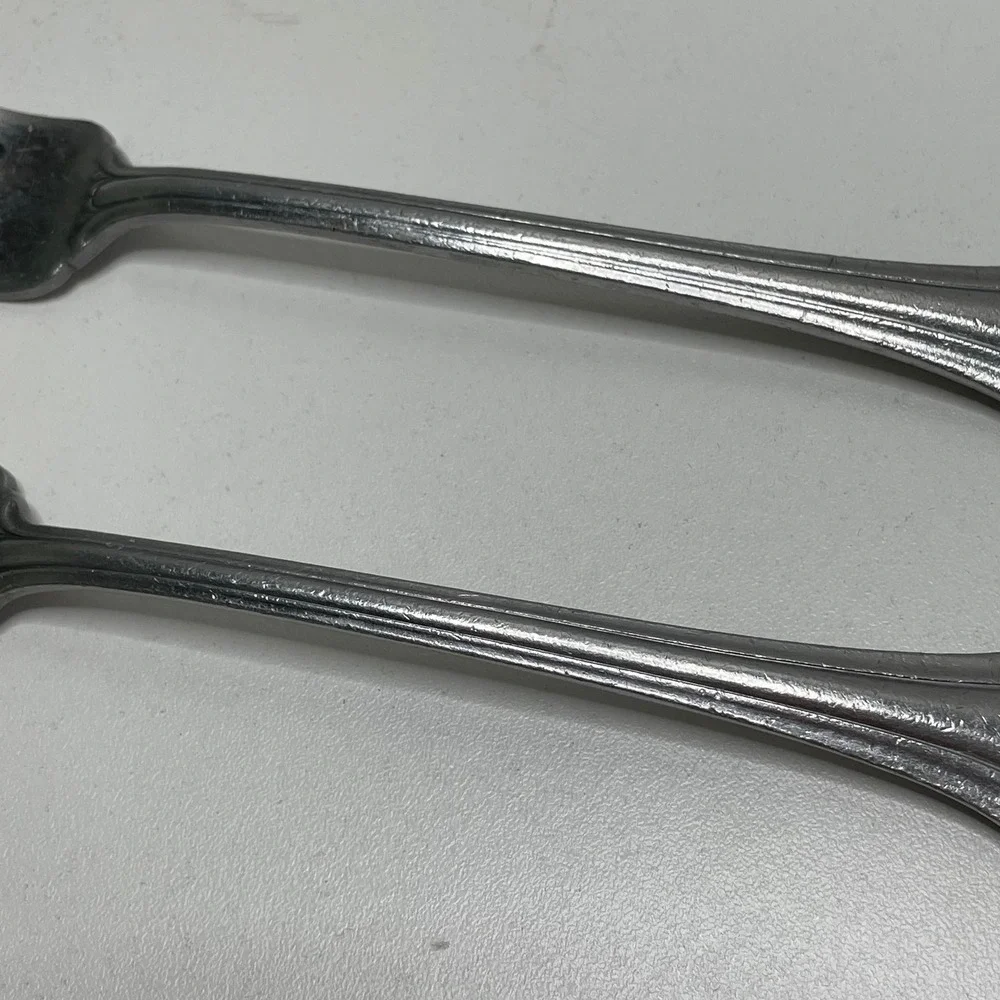 Serco SEO8 Palm Stainless Dinner Fork Scroll Tip Korea Set 2 7.25